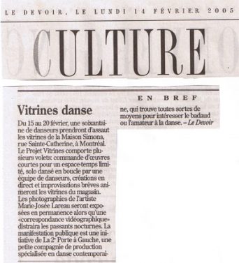 2005_Projet-Vitrines_Le-Devoir_14-02-05